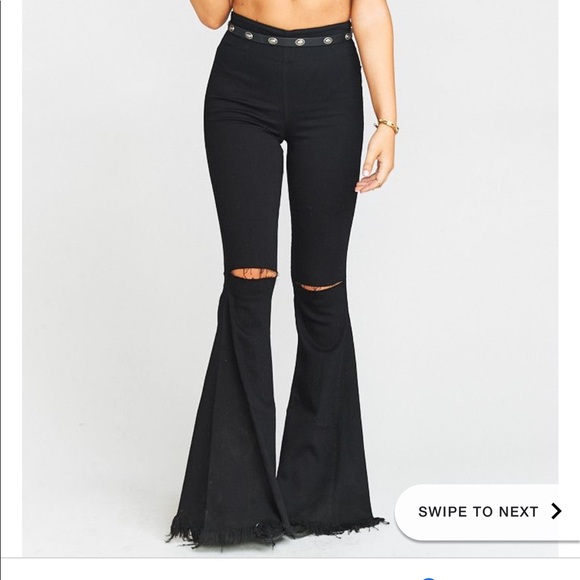 Show Me Your MuMu Denim - Black Berkeley Bells